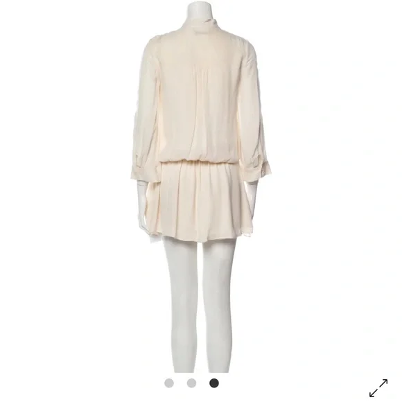 Cream Long Sleeve Dress - Picture 2 of 4